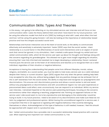 Communication Skills: Types And Theories