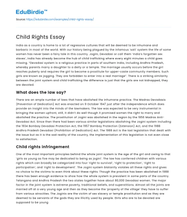 Child Rights Essay