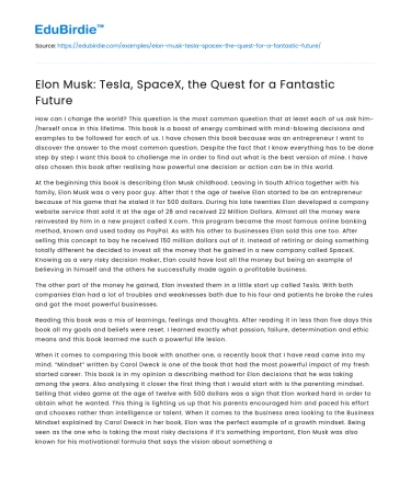 Elon Musk: Pioneering a New Era in Technology