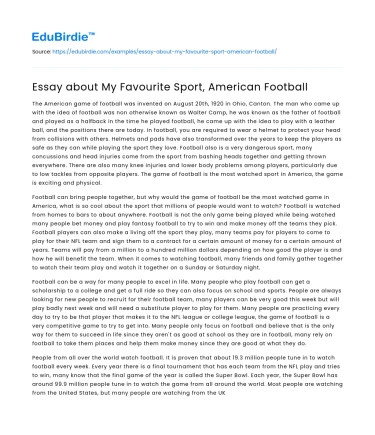 The Cultural Impact and Appeal of American Football