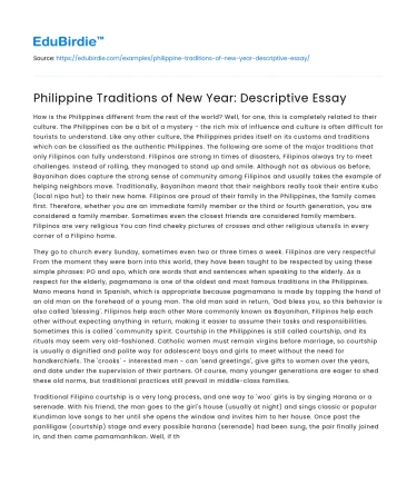 Celebrating the New Year in the Philippines: A Cultural Insight