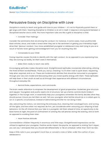 Discipline with Compassion: A Balanced Approach