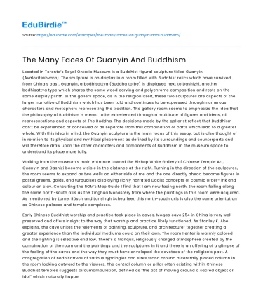 The Many Faces Of Guanyin And Buddhism