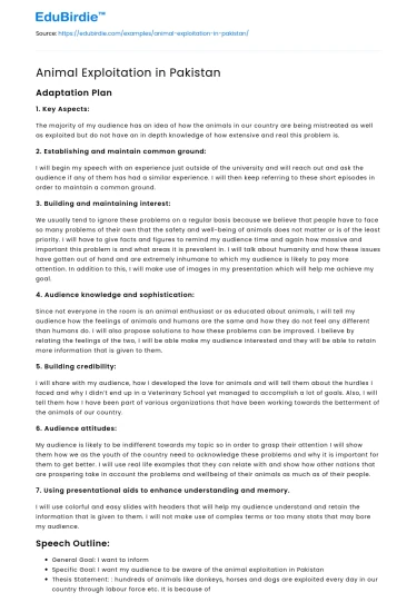 Animal Exploitation in Pakistan