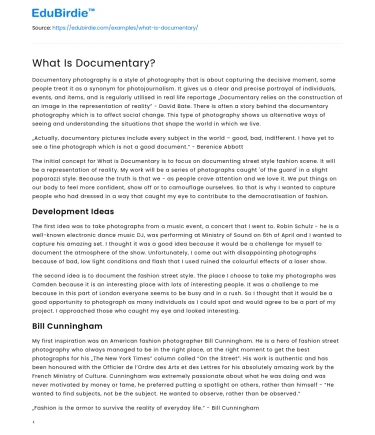 What Is Documentary?