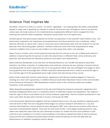 The Transformative Power of Science