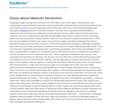 Analyzing the Impact of the Mexican Revolution