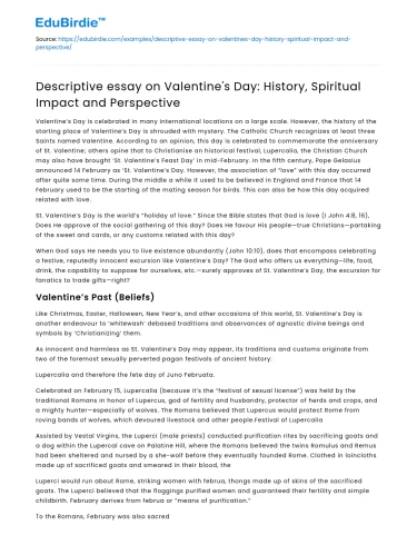 The Evolution and Significance of Valentine’s Day