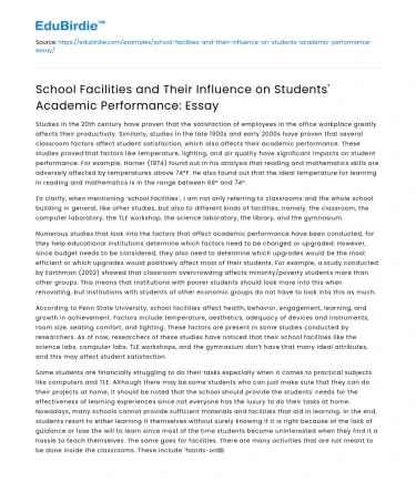 How to Improve School Facilities