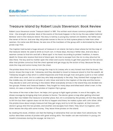 Treasure Island by Robert Louis Stevenson: Book Review