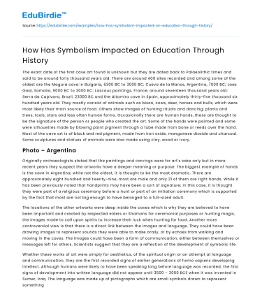 How Has Symbolism Impacted on Education Through History