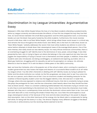 Discrimination in Elite Colleges