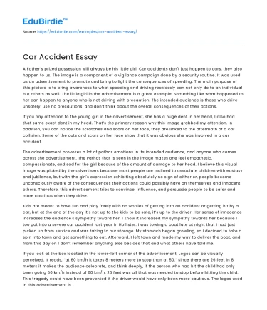 Car Accident Essay