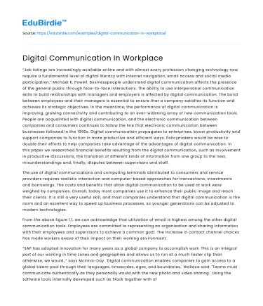 Digital Communication In Workplace
