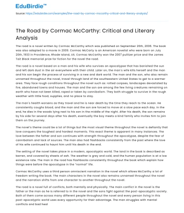 The Road by Cormac McCarthy: Critical and Literary Analysis