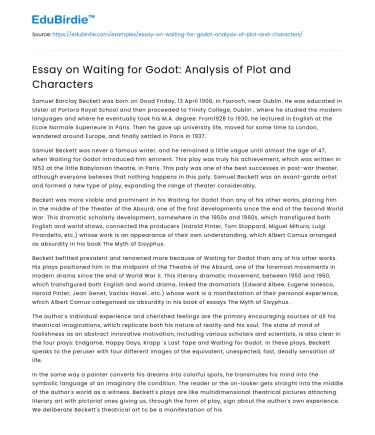 Dissecting the Complexity of Waiting for Godot