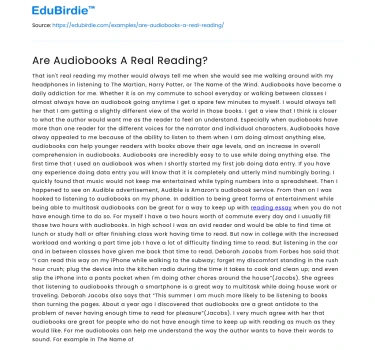 Are Audiobooks A Real Reading?
