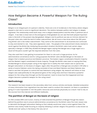 Religion as a Tool of Power: Historical Perspectives