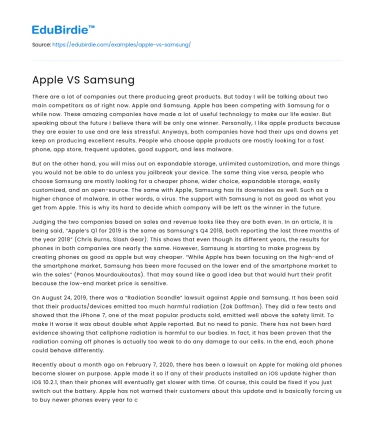 Apple VS Samsung