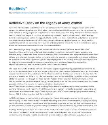 The Legacy of Andy Warhol