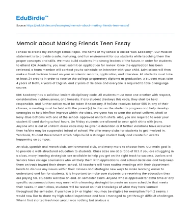 Narratives of Adolescence: Friendships Forged and Found