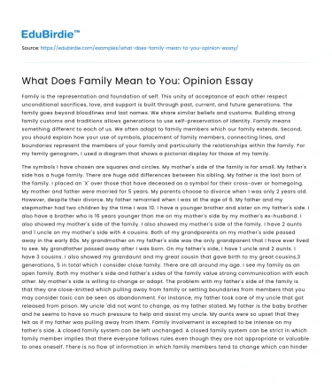 The Essence of Family: A Personal Perspective