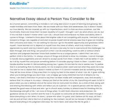 The Influence of a Mentor: A Narrative Exploration