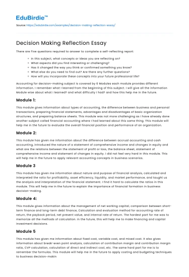 Decision-Making Processes