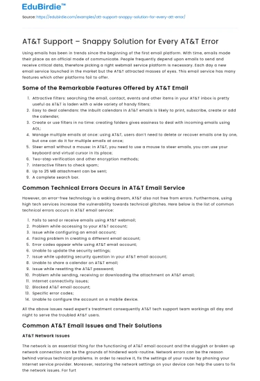 AT&T Support – Snappy Solution for Every AT&T Error