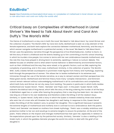 Aspirations vs Social Responsibility in Cock Crow and Eveline