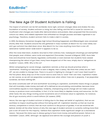 The New Age Of Student Activism Is Failing