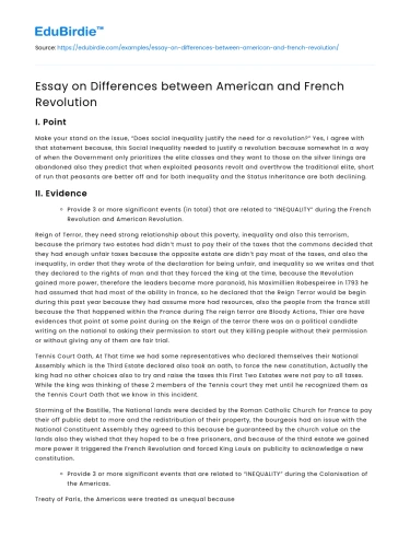 Contrasting Dynamics in American and French Revolutions
