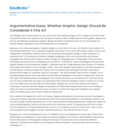 Debate: Graphic Design as Fine Art