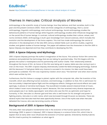 Themes in Hercules: Critical Analysis of Movies