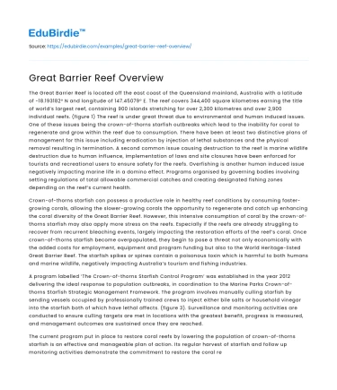 Great Barrier Reef Overview