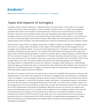 The Dimensions of Surrogacy