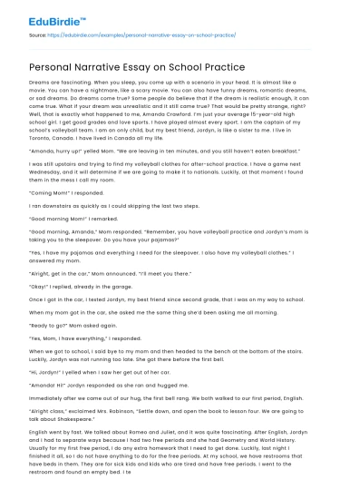 Reflective Insights on School Practice