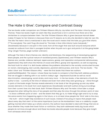 Analyzing Societal Impacts in ‘The Hate U Give’