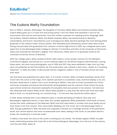 The Eudora Welty Foundation