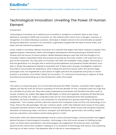 Technological Advancements: Harnessing Human Potential