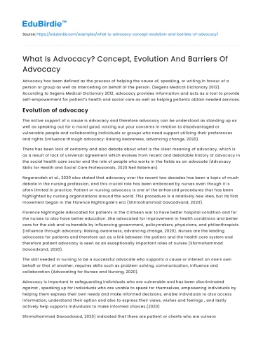 What Is Advocacy? Concept, Evolution And Barriers Of Advocacy