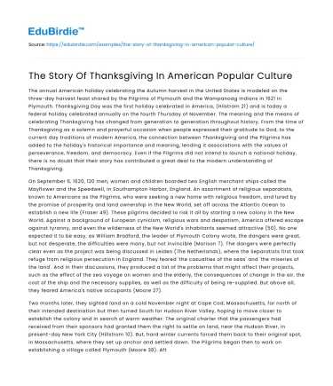 The Story Of Thanksgiving In American Popular Culture