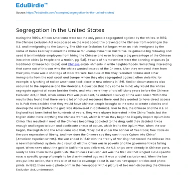 Segregation in the United States