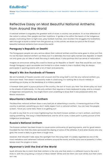 Most Beautiful National Anthems from Around the World