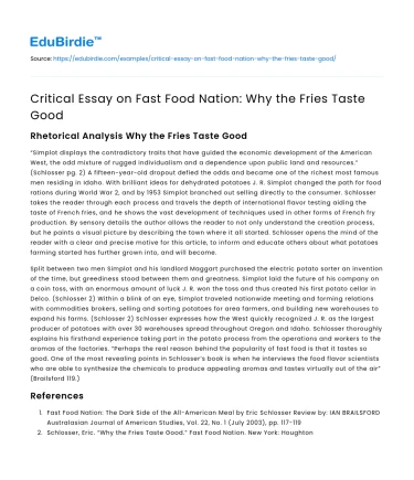 The Delectable Allure of Fast Food’s Fries