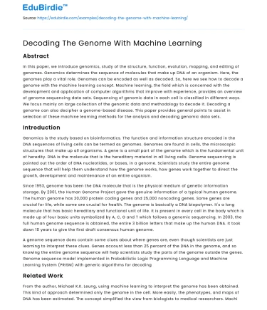 Decoding The Genome With Machine Learning
