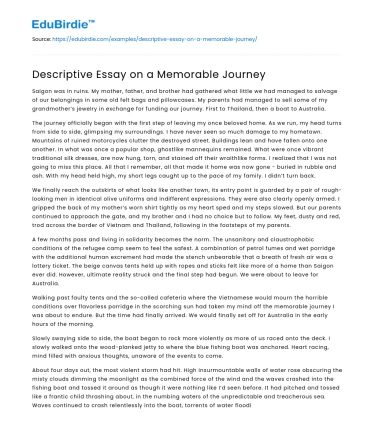 The Essence of a Memorable Journey