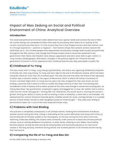 Mao Zedong’s Impact on China: Analytical Overview