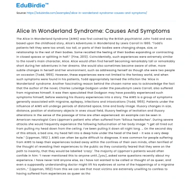 Alice In Wonderland Syndrome: Causes And Symptoms