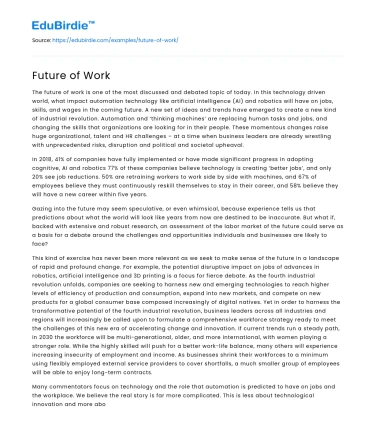 Future of Work